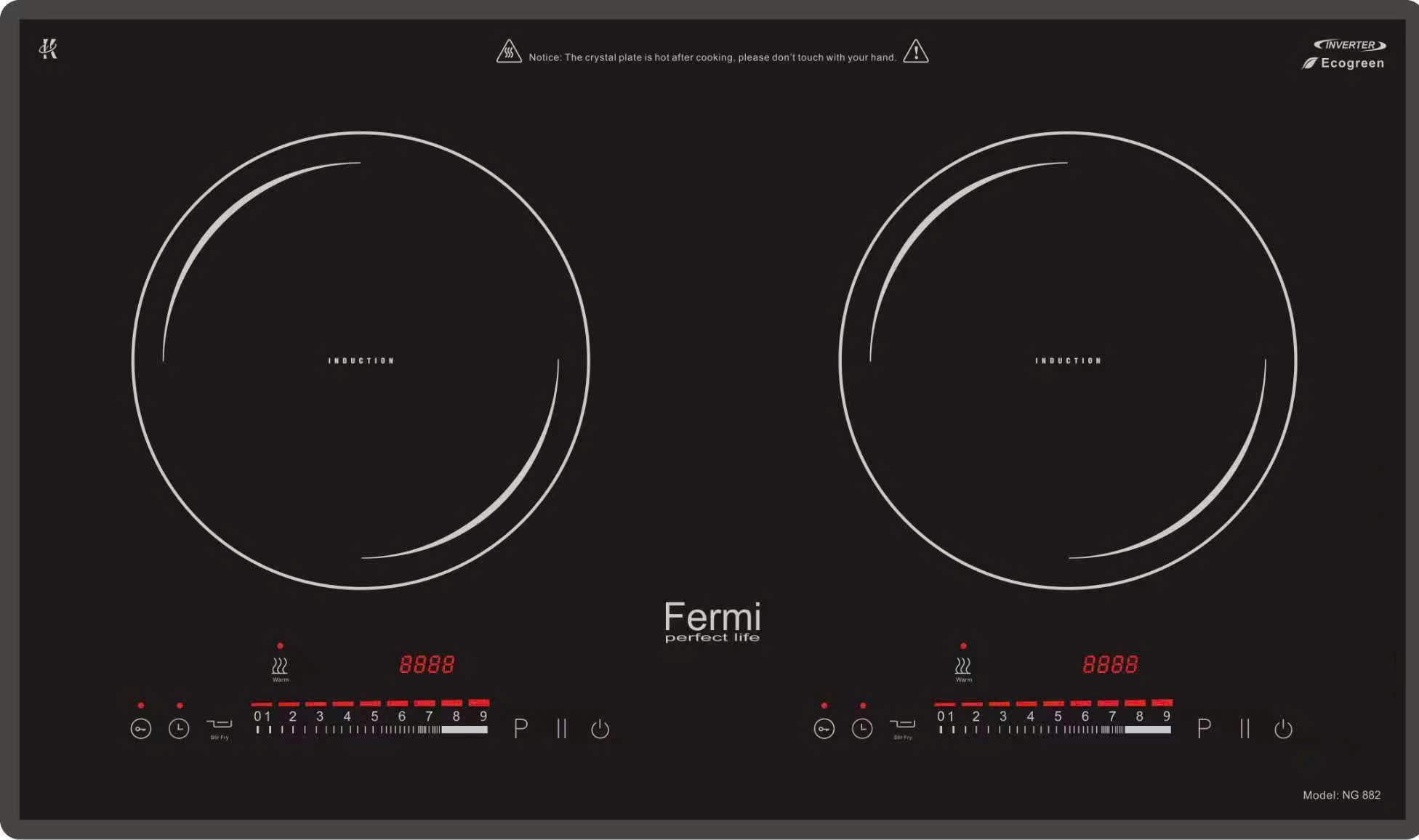 Bếp từ Fermi model NG 882